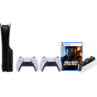 PS5 Slim Disc Edition + Black Ops 7 + Covers Zwart + Extra Controller Wit + Oplaadstation