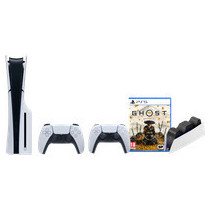 PlayStation 5 Slim Disc Edition + Ghost of Yotei + Extra Controller Wit + Oplaadstation