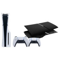 PlayStation 5 Slim Disc Edition + Covers Zwart + Extra Controller Wit
