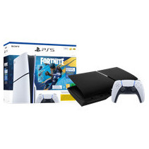 PlayStation 5 Slim Disc Edition Fortnite bundel + Covers Zwart + Extra Controller Wit