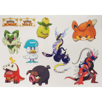 Pokemon Scarlet & Violet Sticker Sheet