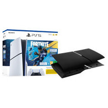 PlayStation 5 Slim Disc Edition Fortnite bundel + Covers Zwart