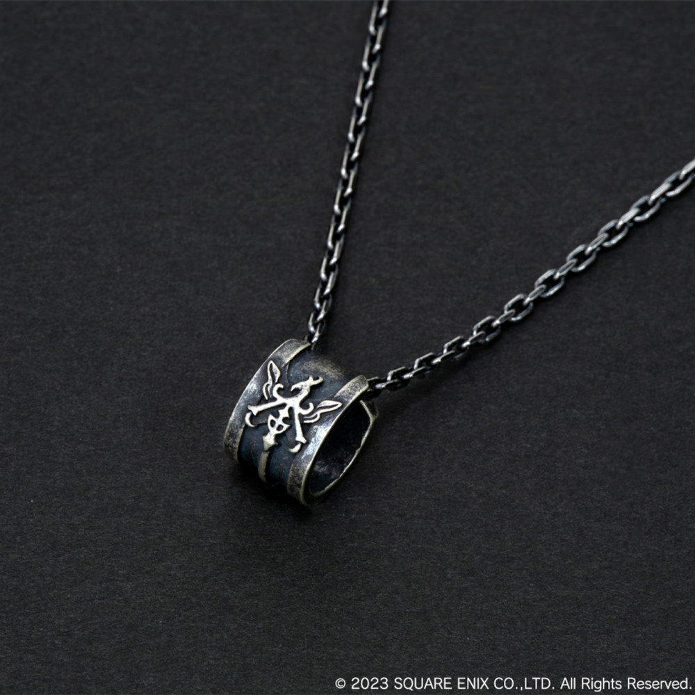 Final Fantasy XVI Necklace - House Rosfield Silver Ear Cuff Pendant