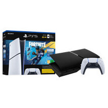 PlayStation 5 Slim Digital Edition Fortnite bundel + Covers Zwart + Extra Controller Wit