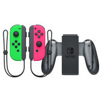Nintendo Switch Joy-Con set Splatoon Groen / Roze + Nintendo Switch Joy-Con Charge Grip