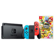 Nintendo Switch Rood/Blauw + Mario Party Jamboree