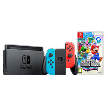 Nintendo Switch Rood/Blauw + Super Mario Bros. Wonder