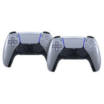 Sony Playstation 5 DualSense Draadloze Controller Sterling Silver Duo Pack