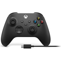 Xbox Wireless Controller - Carbon Black + USB-C Cable