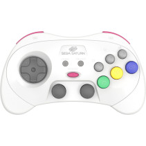 Retro-Bit SEGA Saturn 2.4G Wireless Pro Controller (White)