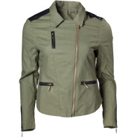 Zelda - Female Biker Jacket with Triforce Logo