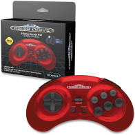 Retro-Bit SEGA Mega Drive 8-Button 2.4G Wireless Controller (Crimson Red)