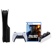 PlayStation 5 Slim Disc Edition + Call of Duty: Black Ops 7 + Covers Zwart + Oplaadstation