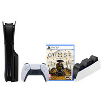 PlayStation 5 Slim Disc Edition + Ghost of Yotei + Covers Zwart + Oplaadstation