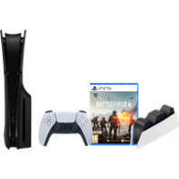 PlayStation 5 Slim Disc Edition + Battlefield 6 + Covers Zwart + Oplaadstation