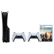 PlayStation 5 Slim Disc Edition + Battlefield 6 + Covers Zwart + Extra Controller Wit