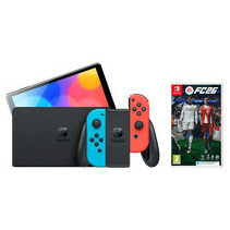 Nintendo Switch OLED Blauw/Rood + EA Sports FC 26