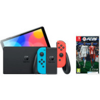 Nintendo Switch OLED Blauw/Rood + EA Sports FC 26