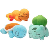 Pokemon Pluche - Sleeping Starters (16cm)