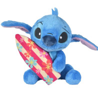 Stitch with Surfboard Pluche Knuffel (25 cm)