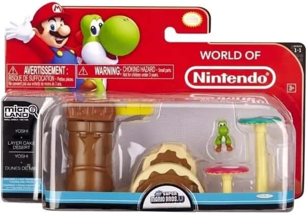 Super Mario Bros Microland Playset - Layer Cake Desert with Yoshi