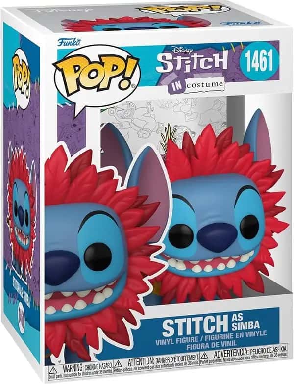 Disney Stitch Costume Funko Pop Vinyl: Stitch as Simba
