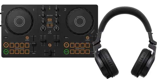 AlphaTheta DDJ-FLX2 + Pioneer DJ HDJ-CUE1