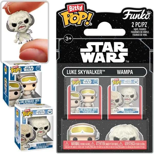 Star Wars Funko Bitty Pop! 2-Pack: Luke Skywalker & Wampa