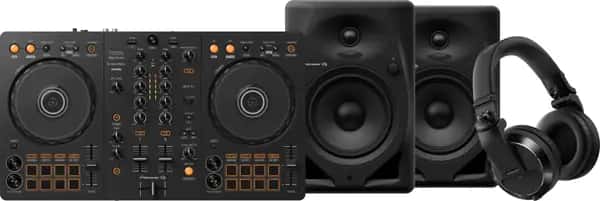 Pioneer DJ DDJ-FLX4 + Pioneer DJ HDJ-X7 Zwart + Pioneer DJ DM-50D Zwart