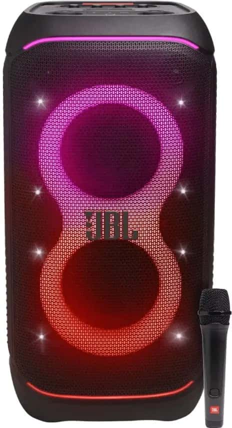 JBL Partybox Stage 320 + Bedrade Microfoon