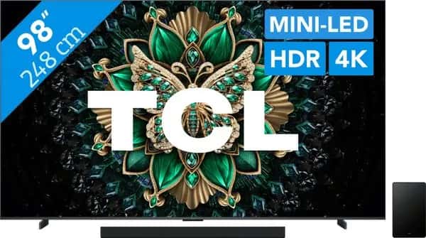 TCL 98" QD Mini-led C61K 4K (2025) + TCL Q65H