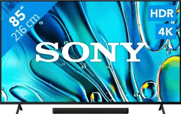 Sony Bravia 3 85" 4K Led (2025) + Sony HT-S2000 Zwart