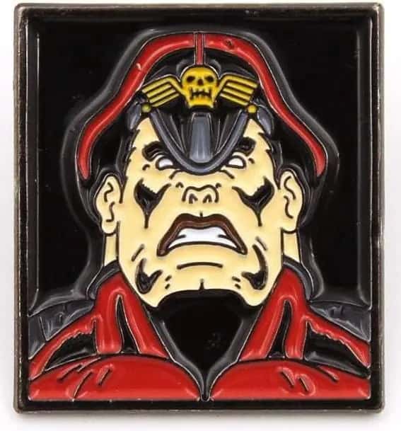 Street Fighter Pin Badge: M. Bison