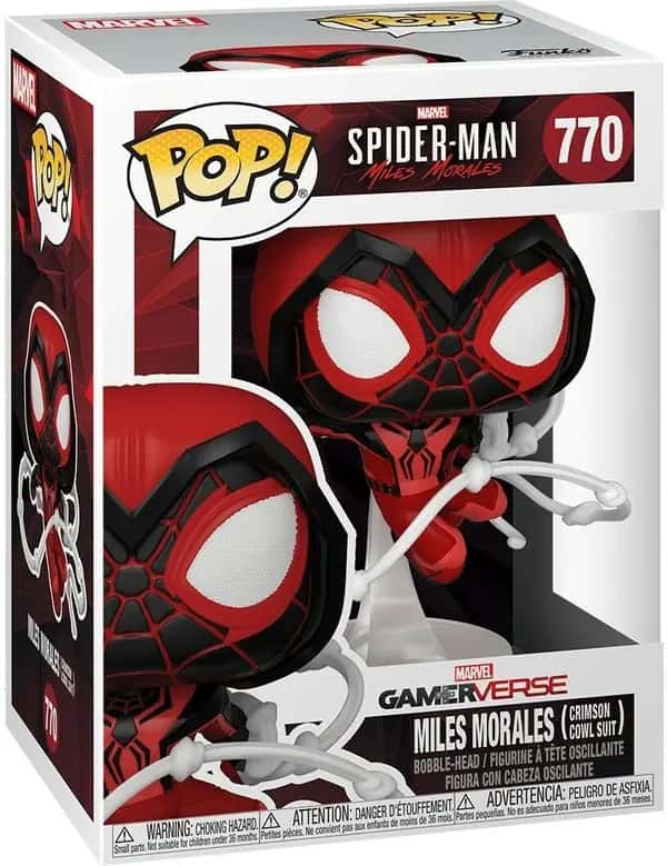 Spider-Man Miles Morales Funko Pop Vinyl: Miles Morales Crimson Cowl Suit