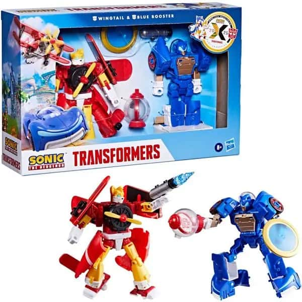 Sonic the Hedgehog x Transformers Action Figure - Wingtail & Blue Booster
