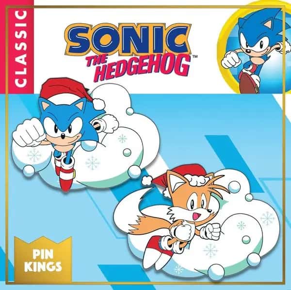 Sonic The Hedgehog Enamel Pin Badge Set - Christmas Ver. 2