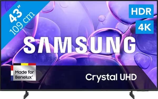 Samsung 43" Crystal UHD U8070F (2025) + Samsung HW-B750F Zwart