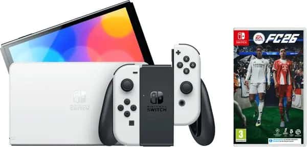 Nintendo Switch OLED Wit + EA Sports FC 26