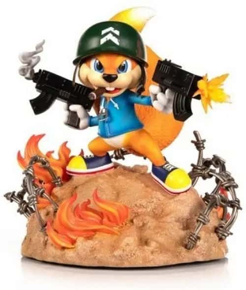 Conker's Bad Fur Day PVC Statue - Soldier Conker