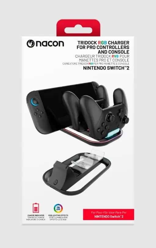 Nacon Switch 2 Charger for Pro Controller and Console