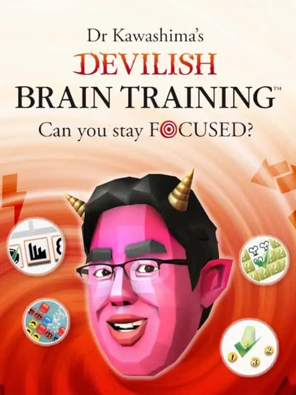 Dr Kawashima's Devilish Brain Training: Can you stay FOCUSED? - Nintendo 3DS - Puzzle
