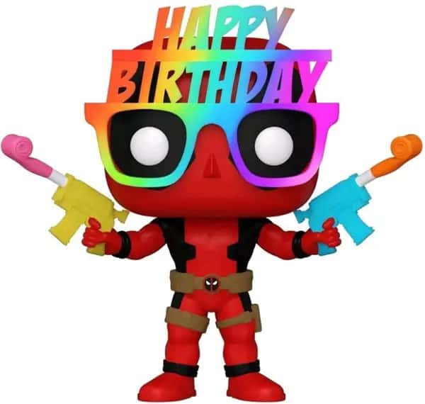 Deadpool Funko Pop Vinyl: Birthday Glasses Deadpool
