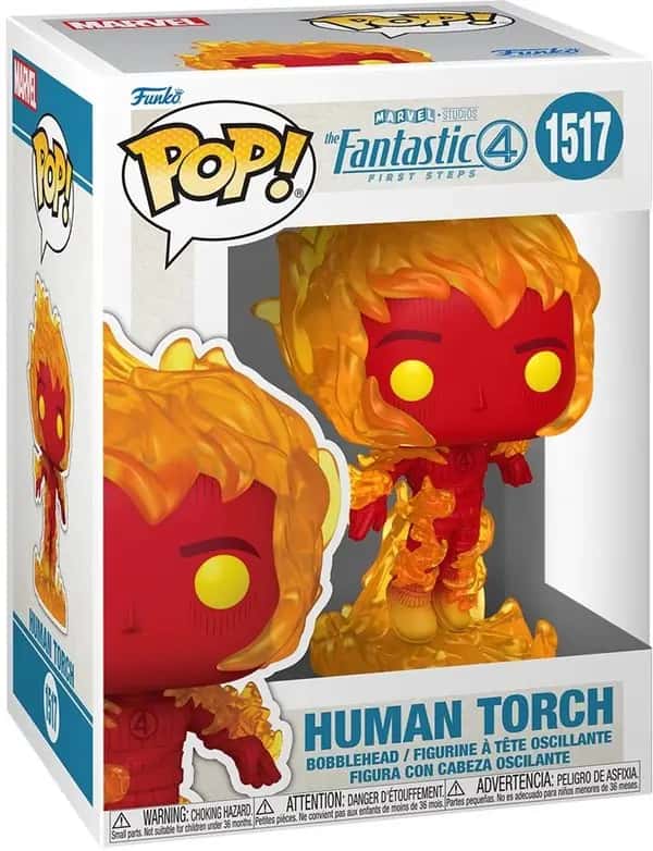 Pop Marvel: Fantastic Four: First Steps - Human Torch Funko Pop #1517