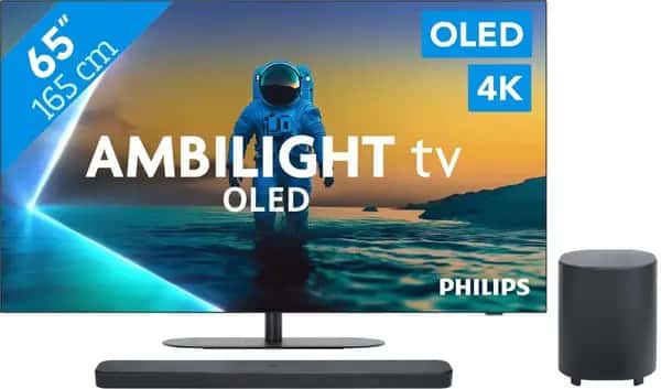 Philips Ambilight 65'' OLED810 4K (2025) + JBL Bar 500 M2 Zwart