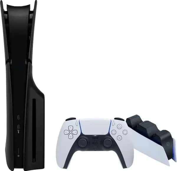 PlayStation 5 Slim Disc Edition + Covers Zwart + Oplaadstation