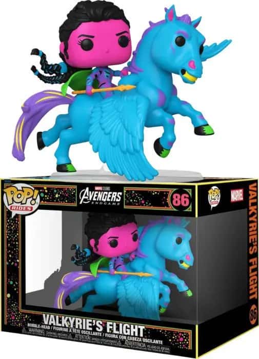 Marvel Avengers Endgame Funko Pop Vinyl: Valkyrie's Flight (Blacklight)