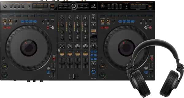 AlphaTheta DDJ-GRV6 + Pioneer DJ HDJ-X5 Zwart