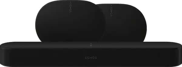 Sonos Beam Gen2 Zwart + 2x Era 300 Zwart