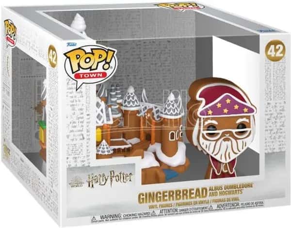 Harry Potter Gingerbread Funko Pop Vinyl: Albus Dumbledore and Hogwarts