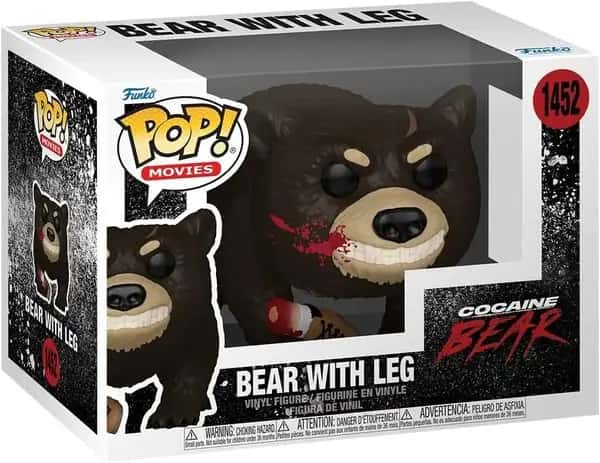 Pop Movies: Cocaine Bear - Bear with Leg (Bloody) - Funko Pop #1452